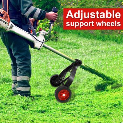 Lawn Mower Support Wheel Weed Trimmer Auxiliary Wheels Adjustable 26mm-28mm Lawn Mower Brush Attachment Garden Tools Accessories