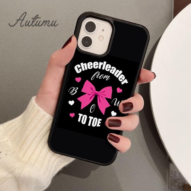 Cheers Cheerleader Bow To Toe Phone Case for iPhone 11 12 13 14 Pro Max Mini XR XS SE 2020 7 8 Plus Samsung Galaxy S21 S22 Cover