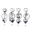 Fashionable Heart Bowknot Hanging Charm Unique Keychain Alloy Keyring Fashion Accessory for Women's Bags and Key Holder