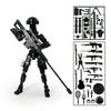 3D Printed Full Body Mechanical Action Figures Multi-Jointed Movable with Accessories Hand Painted Desk Decor Toy