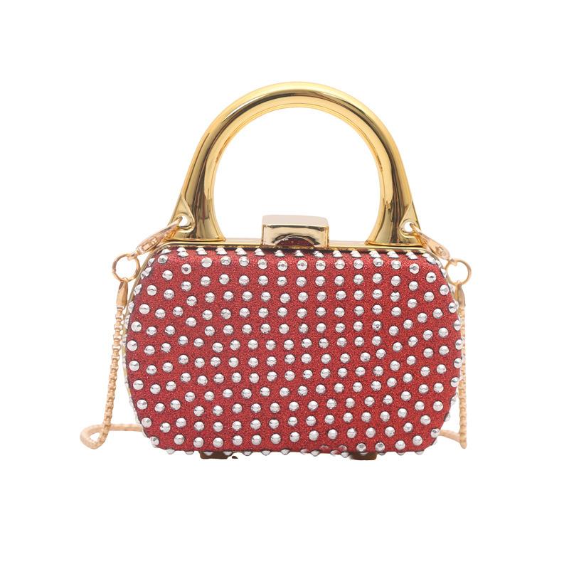Mini Hollow out Crossbody Decorative Wallet Lock Buckle Hard Acrylic Daily Match Small Bag New 2026 Trendy Small Purse