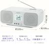 SONY CD Radio Cassette Recorder CFD-S401-W (White) (Japan Domestic Genuine Products)