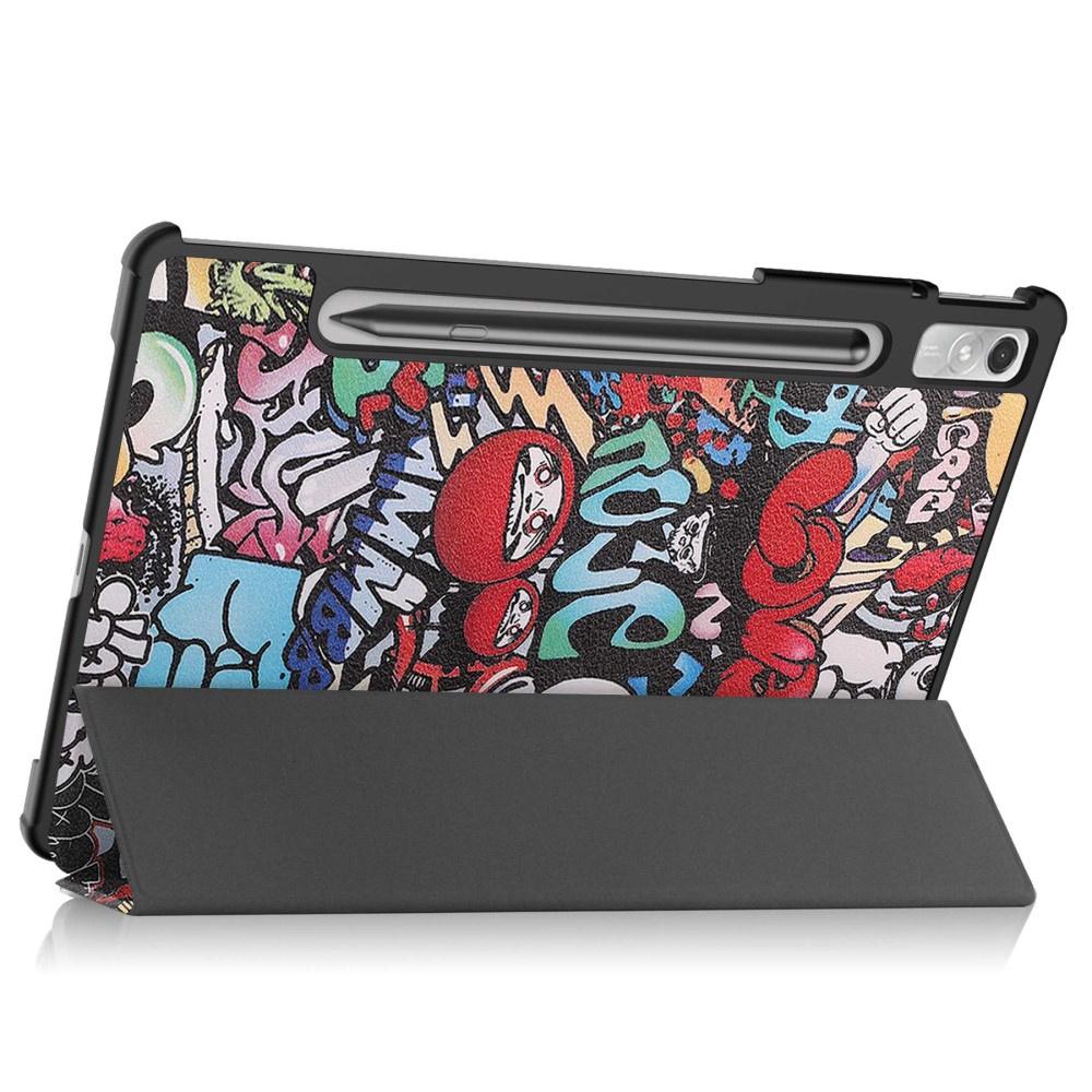 Case for Lenovo Tab P11 Pro Gen 2 TB132FU TB132XU 11.2", Three-part with stylus holder, Graffiti