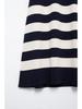 Autumn New Arrivals: Women's European and American Street Fashion Striped Knitted Short Dress