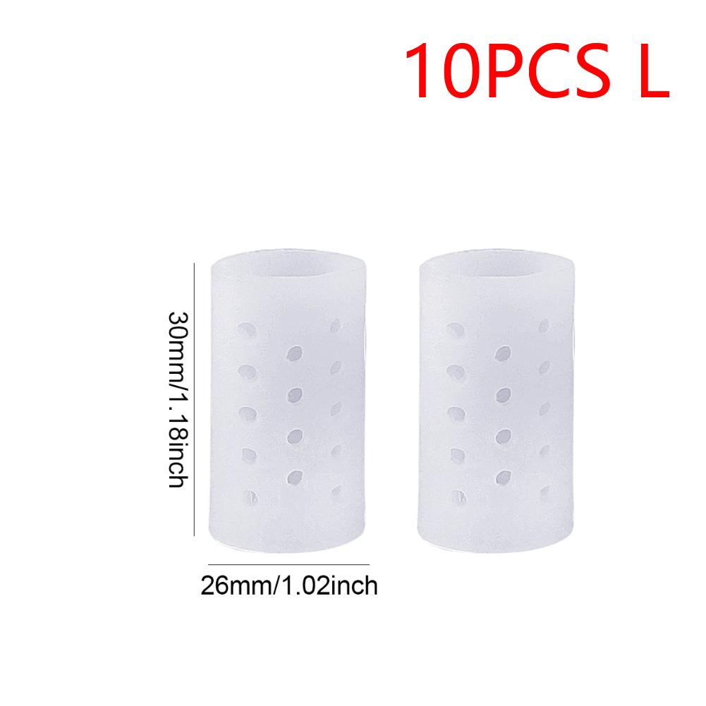 Toe Covers Transparent Silicone Toe Sleeves Breathable Toe Caps for Bunion Corns Hammer Toe Blisters Calluses
