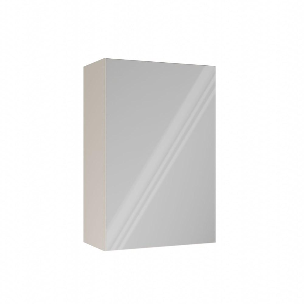 Hanging Bathroom Cabinet with Mirror Above Sink Pola 1Dl 1 Door Cashmere
