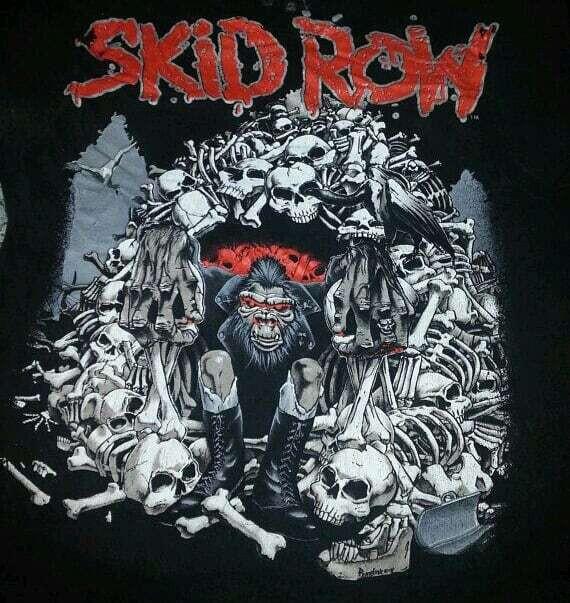 

REprint SKID ROW Slave to the Grind Black Men S234XL Tshirt Unisex T-Shirt XXXL