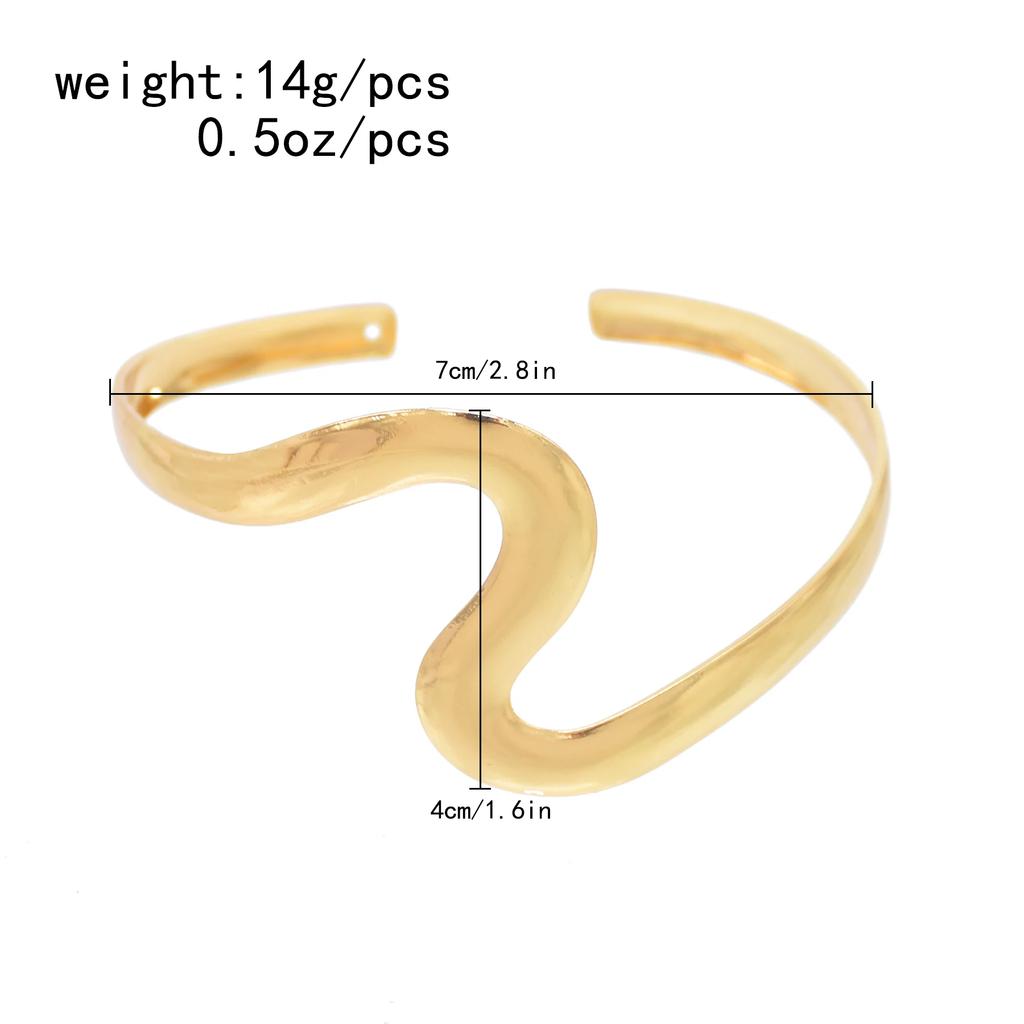 Einfache Vintage Verstellbare Offene Armreifen Armspangen für Frauen 2025 Trend Goth Geometrisches Armband Ästhetischer Schmuck Geschenk Neu