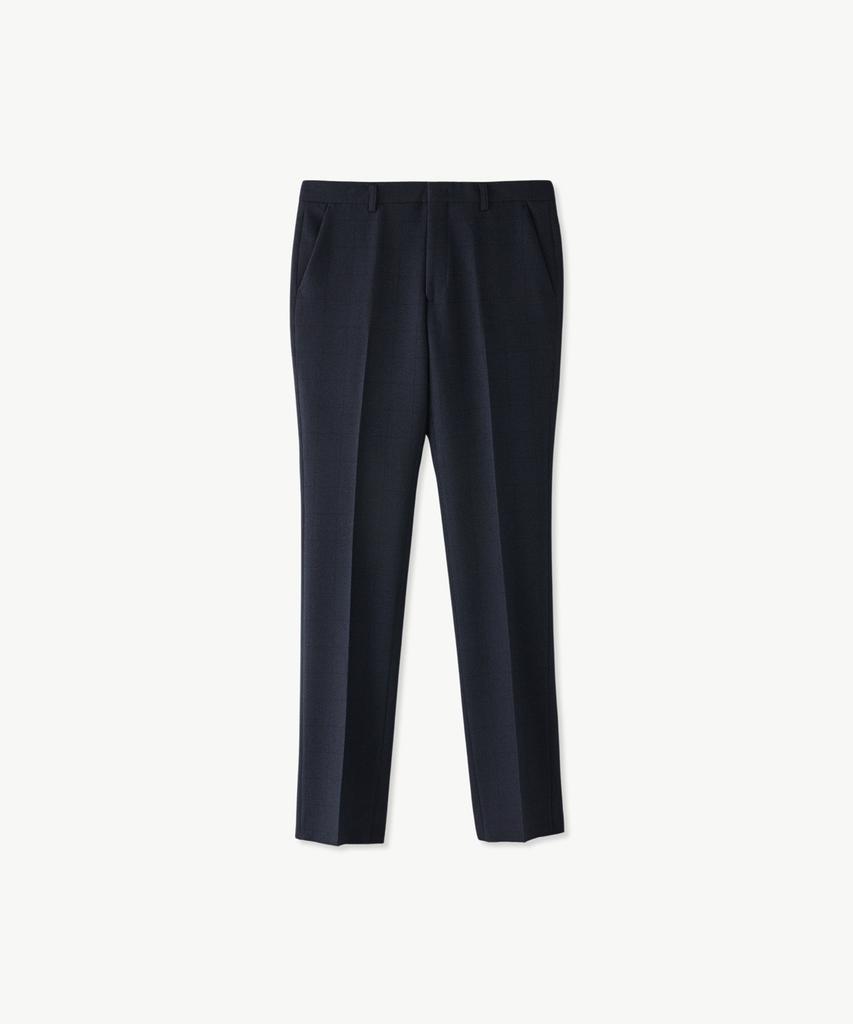 STCO Easy Care Two-Tone Formal Pants_Navy Check (Classic Fit)_Sslvc53Ccn