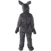 Children's Gray Plush Rabbit Halloween Costume Onesie Pajamas