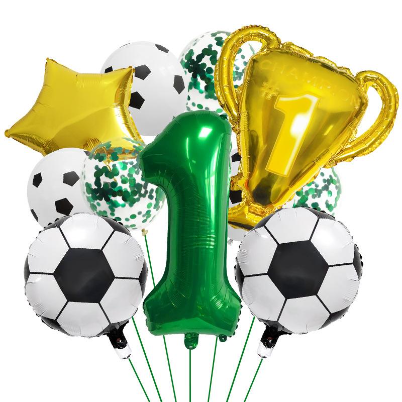 

32-Inch Digital Football World Cup Themed Aluminum Film Balloon Set Trophy Photo Scene Arrangement Atmosphere Decoration Trophy Football Set 1