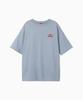 Minasu Wave Hearttrack Graphic T Shirt_Skyblue