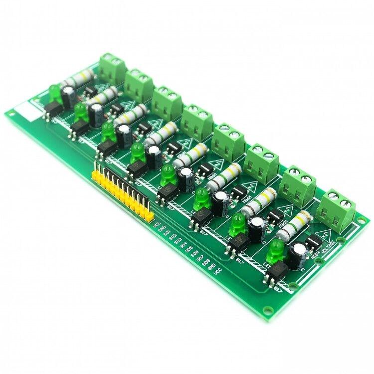 1/3/8 way 220V AC optocoupler module 220V optocoupler isolation Detect 220V voltage can be connected to PLC