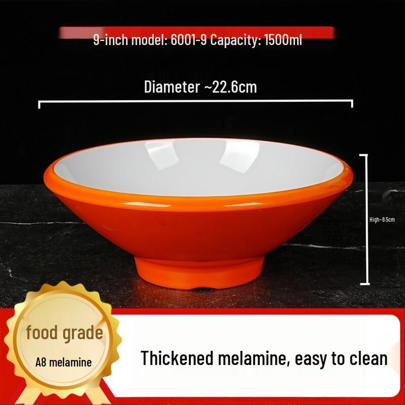 Dirien Melamine Extra Thick Noodle Bowl