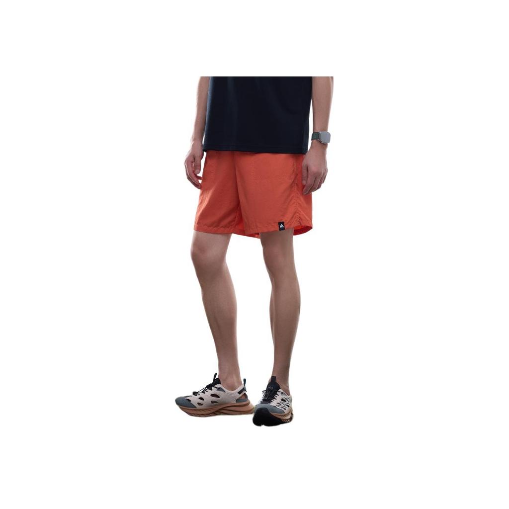 Anta Comfortable Simple Mid Waist Loose Five Point Casual Shorts Men Shorts Caramel-Orange 952526504-7