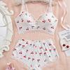 European and American New Pajamas, Girls' Sexy Suspenders, Women's Erotic Underwear, Seductive Home Clothes Set Two-piece Set