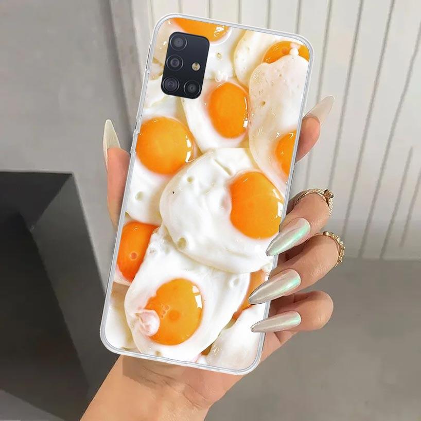 

Food Fries Beer Cheese Sushi Cookie Phone Case for Samsung Galaxy A52 A42 A32 A22 A12 A02S A72 A51 A50S A41 A31 A21S A71 A40 A30 Samsung A52S 5G