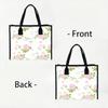 Elegant Floral Tote Bag for Daily Commute Shopping Versatile Fashion Shoulder Bag