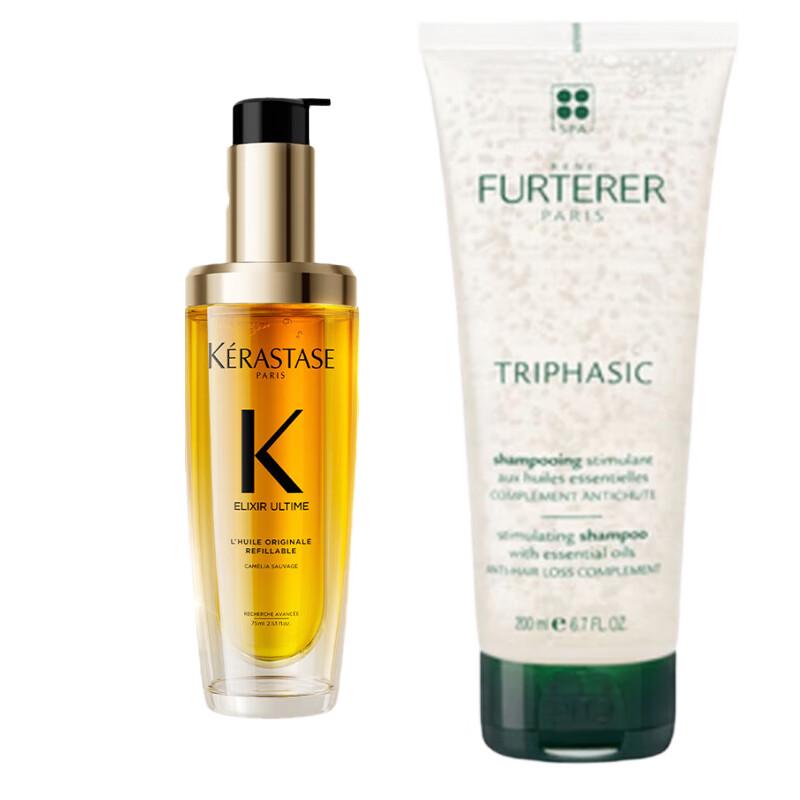 

Kérastase Elixir Ultime Hair Oil & Growth Shampoo Set