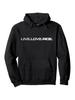 Live Love Ride" Hoodie - Black Casual Pullover with White Text