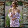 D Flat Metal Sign Beautiful Woman In Lavender Field Holding Flower Vintage Floral Tin Poster Indoor Outdoor Wall Art Home Decor