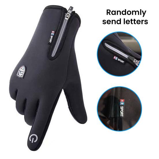 Waterproof Thermal Gloves Windproof Cycling Gloves Fleece Lined Touch Screen Gloves with Non-Slip Palm for Men Women Skiing Driving Hiking