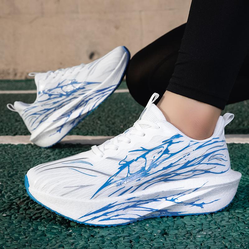 Fashion Carbon-plate Running Shoes Damping Sneakers Unisex Tennis Basketball Trainers Fitness Exercise Sports Shoes