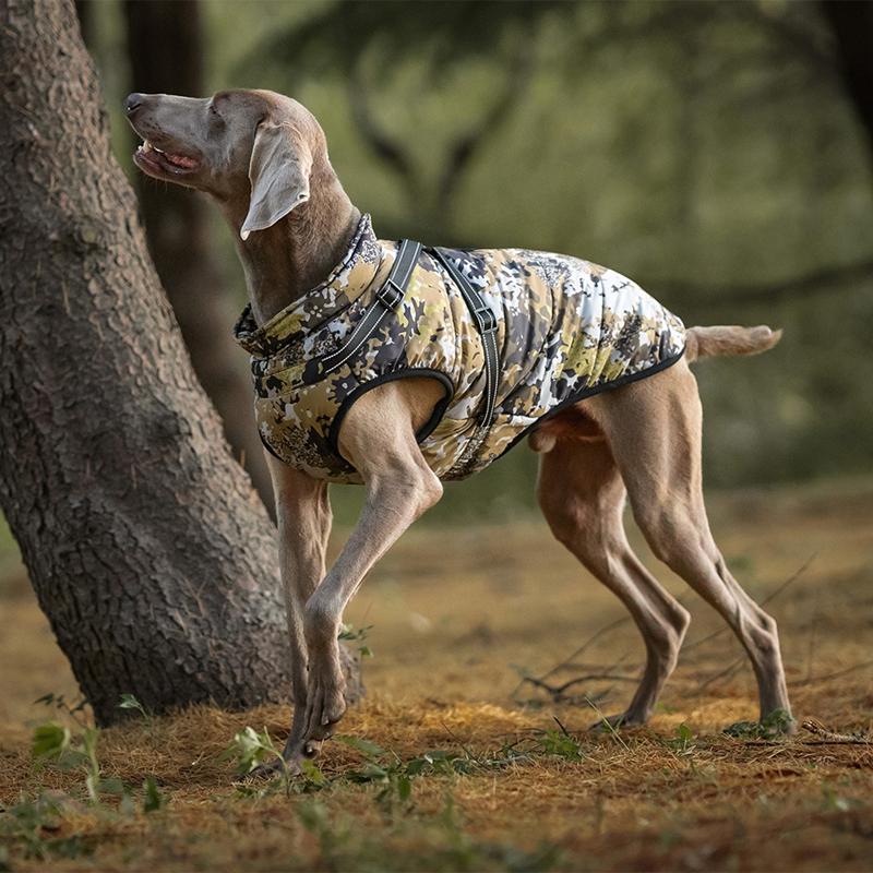 S-5XL Pet Dog Jacket with Harness Winter Warm Dog Vest Clothes Outdoor Waterproof Dog Coat for Small Medium Large Dogs