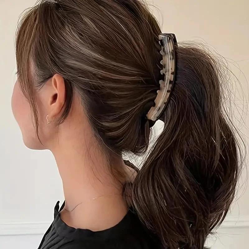 Non-Slip Banana Hair Clip France Popular Tweezers Sprocket Hair Clips Fashion Girls Korean Hairpin Hair Clips Hair Accessories