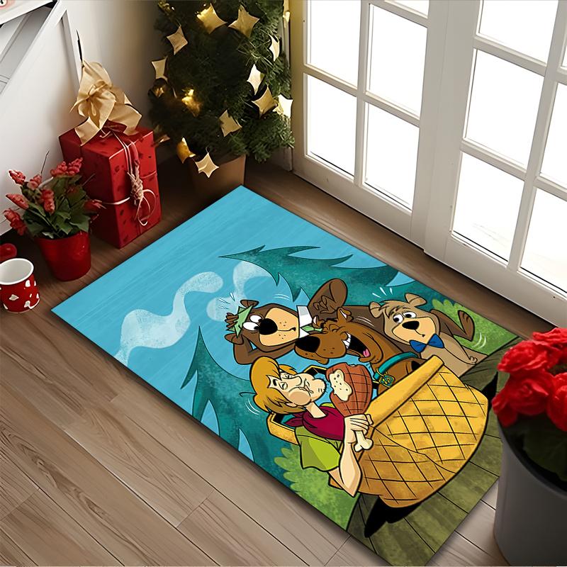 [SCOOBY-DOO Printed Carpet] Durable Home and Office Area Rug, Kitchen Farmhouse Decorative Floor Mat