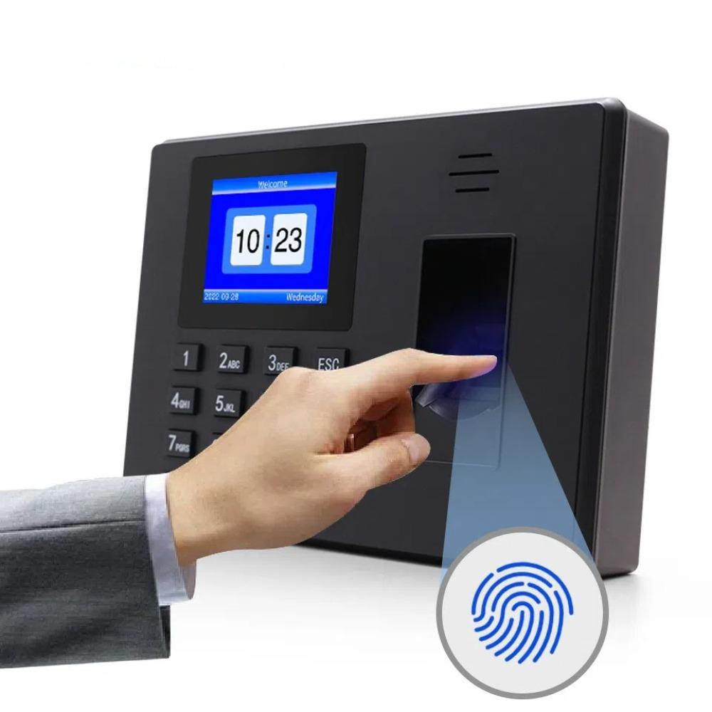 Multifunctional Fingerprint Time Clock Employees Exit Data Recorder  USB Data Manage