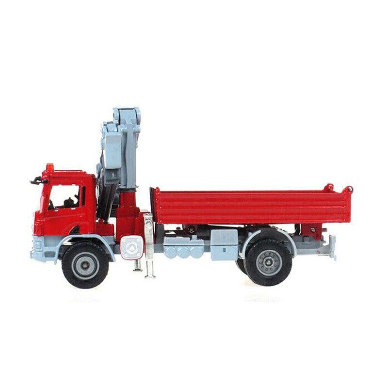 

Exquisite 150 Scale Diecast Atego With Crane Truck Vehicle Model For Kids Delight червоний