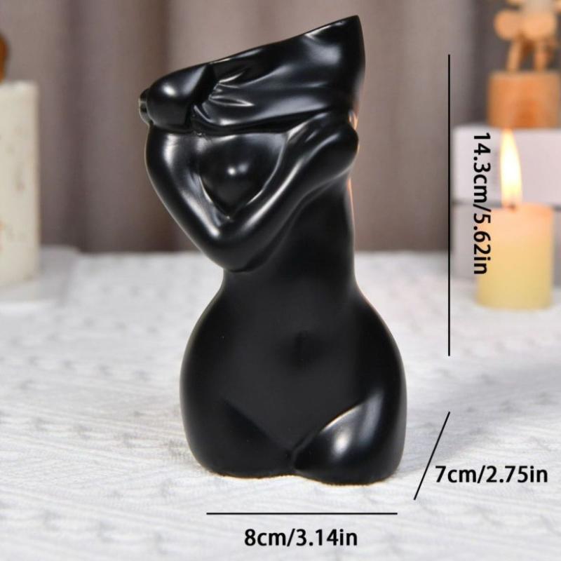 Vase Corporel Forme Féminine Forme du Corps Vase Statue Corporelle Décorative Vase Unique de Corps Féminin Vase de Corps pour Femmes