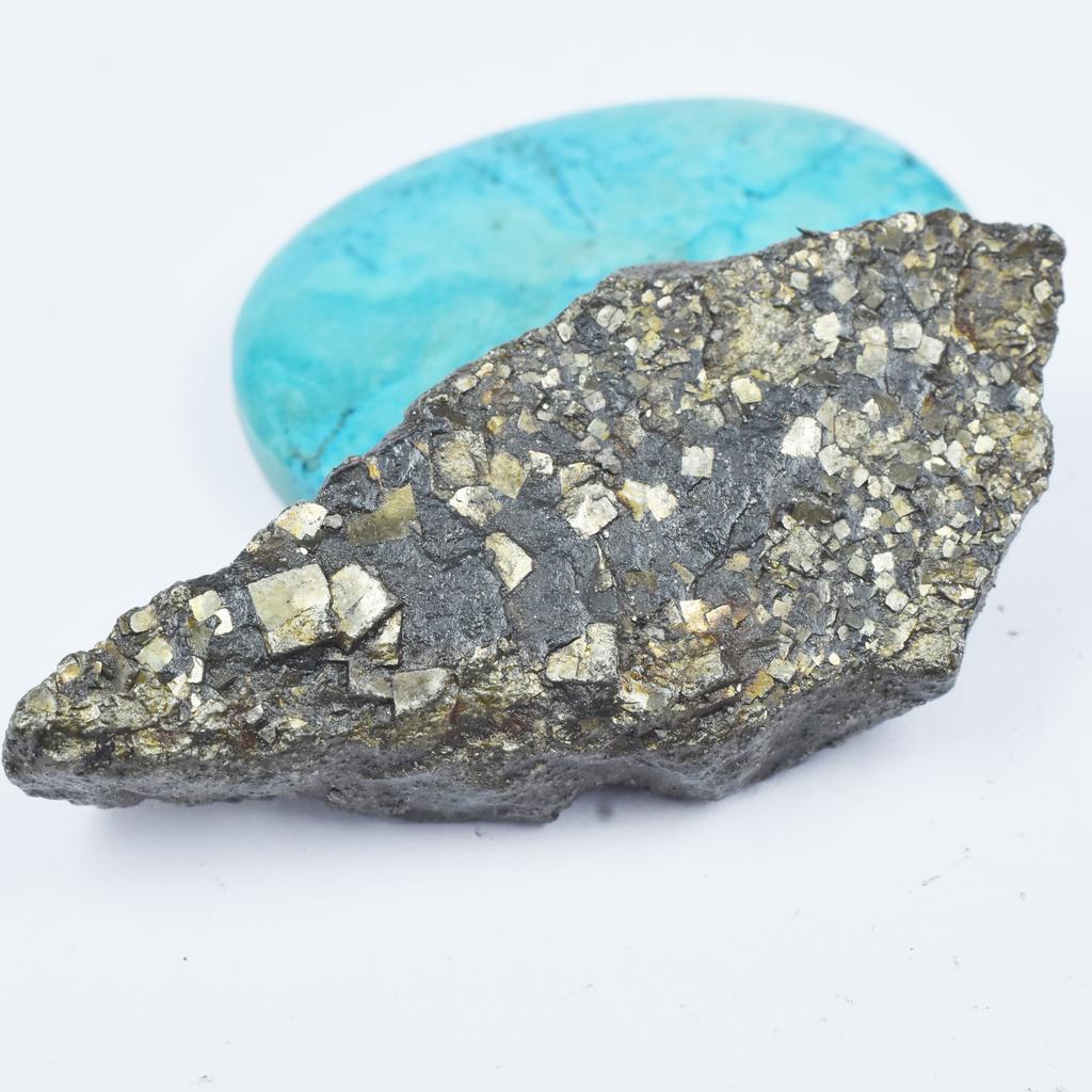 Natural Pyrite Loose Gemstone Uncut 131.25 ct Rough Cleavage Crystal for Gemstone Collections