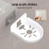 Transparent No-Drill Wall-Mounted Camera Bracket with Strong Adhesive Storage