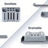 1pc Toothbrush Holders for Bathrooms, Electric Toothbrush, Shaver and Toothpaste Holder, Bathroom Organizer and Storage