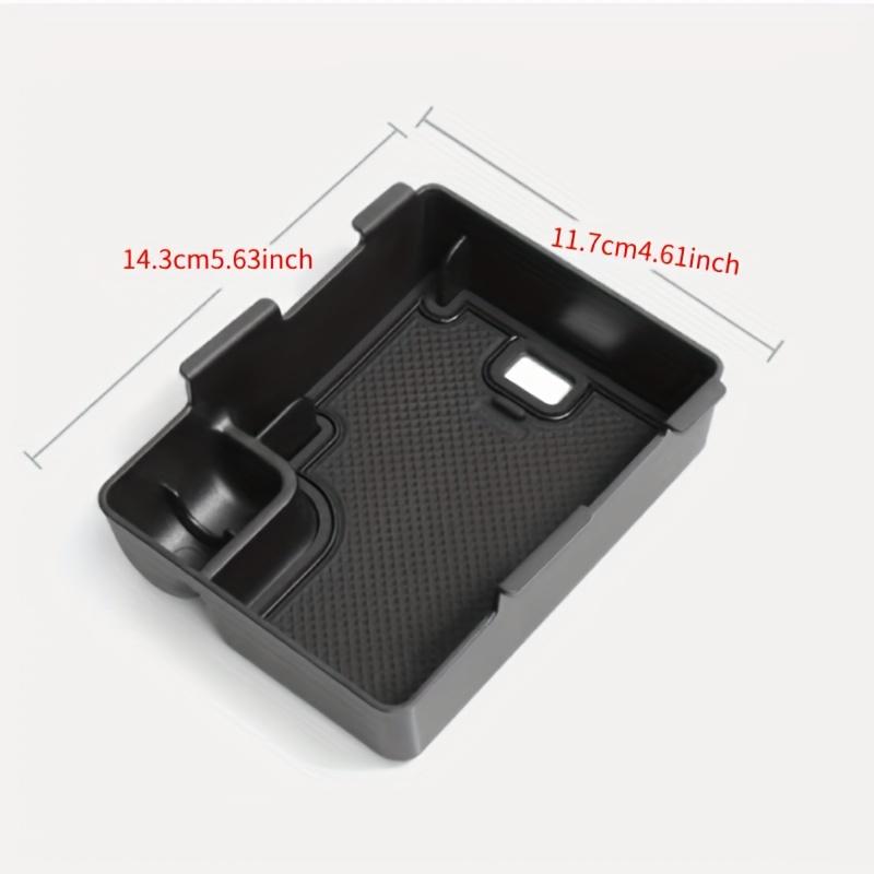 For MG MG3 -2025 Center Console Armrest Organizer Tray Durable ABS Black Storage Box With Divider Car Interior Accessories