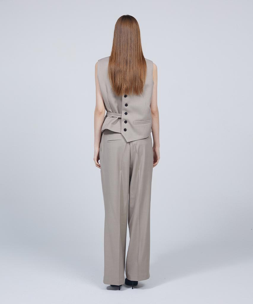 Meuameu [Essential] Signature Pin Tuck Slacks