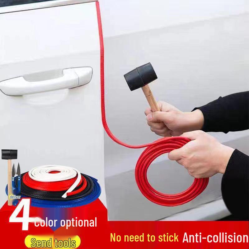 Tira de Borracha Universal Anti-Colisão e Isolamento Acústico para Porta de Carro – à Prova de Poeira, Silenciosa, à Prova d'Água.