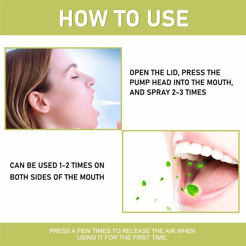 Lemon Fresh Mouth Spray 100ml Bad Breath And Freshen Breath  Various Herbs Dry Mouth Spray