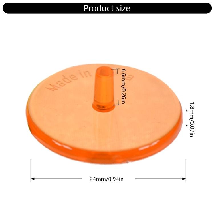 50Pcs 24mm Clear Plastic Golf Balls Marker Mixed Colors Golf Balls Mark Position Markers for Golfer Training Easy to Use