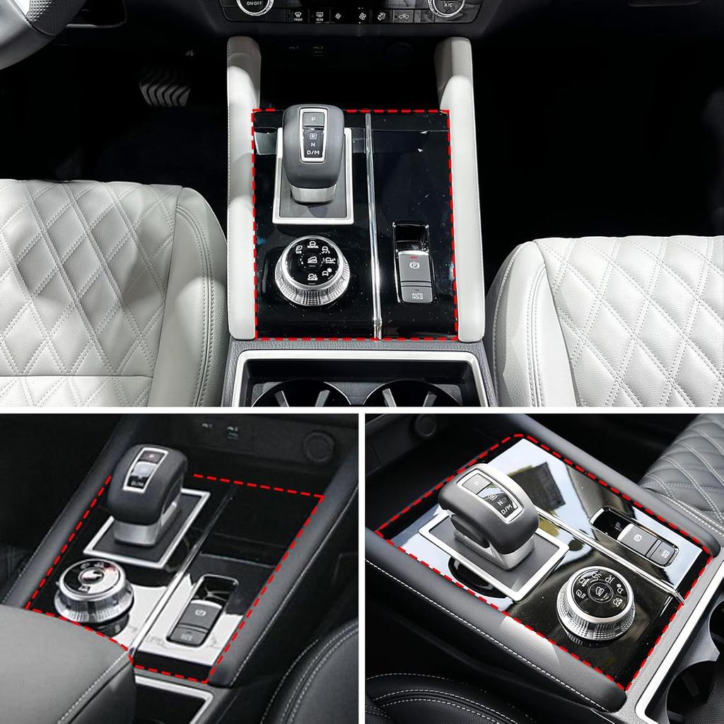 Gear Shift Panel Trim Cover for Mitsubishi Outlander 2022-2024 Accessories Center Console Panel Wrap Sticker Central Control Gear Shifter Console
