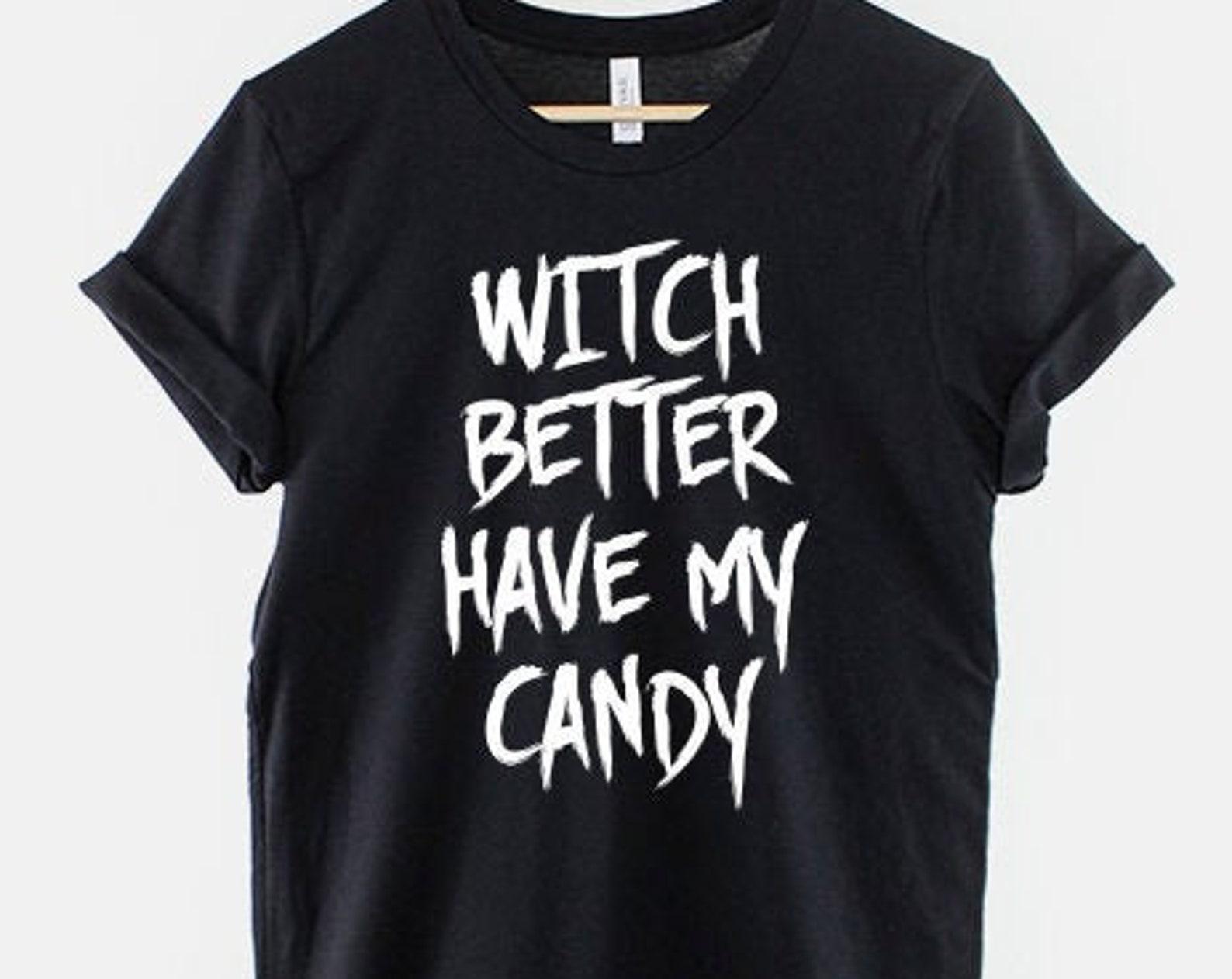 Kids Witch Halloween Shirt - Cozy Candy-Themed Tee XL