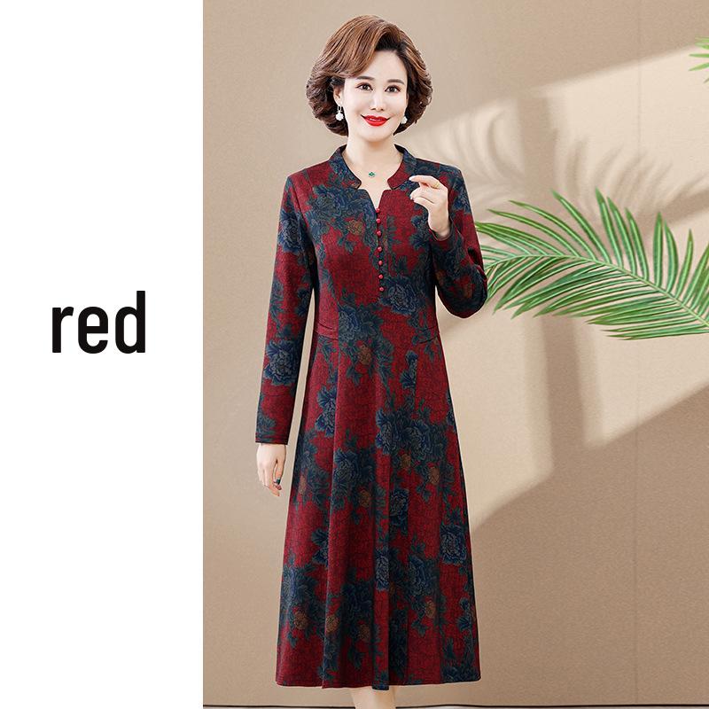

Elegant Autumn Trench Coat Dress Set for Mature Women: Long-Sleeved, Over-the-Knee Two-Piece with Stylish Design 5XL (155-175 jin)