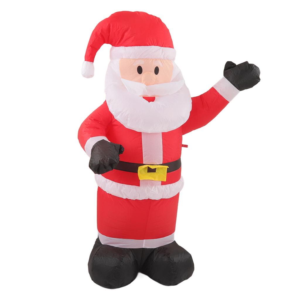 Christmas Inflatable Santa Waterproof Tear Resistance Inflatable Santa Decoration with LED Lights