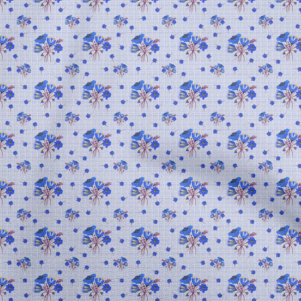 oneOone Cotton Flex Dark Rose Brown Fabric Floral Quilting Supplies Print Sewing Fabric By The Yard 40 Inch