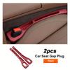2pcs Universal Car Seat Gap Filler Between Seats Console Organizer Crevice Storage Bag Box Decoration Interior Auto Accessories