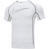 Pro Logo Print Training Sports Breathable Short Sleeve Fitness Top Men Tops White DD1993-100