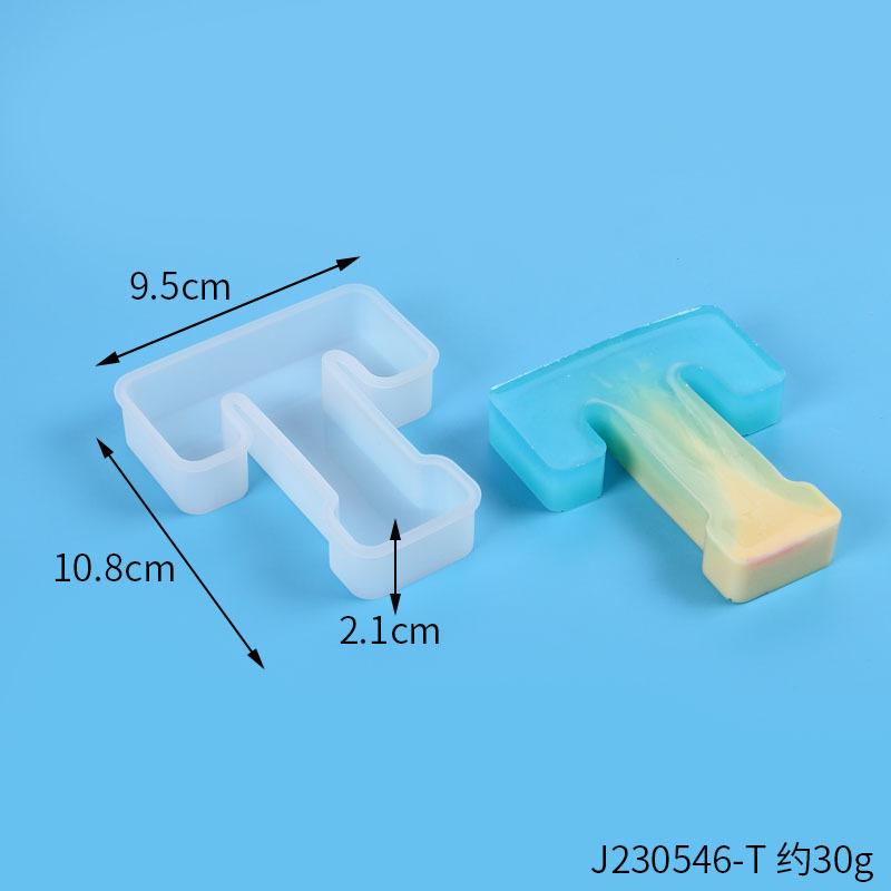A-Z Alphabet Letter Shape Silicone Resin Casting Molds DIY Epoxy Resin Moulds
