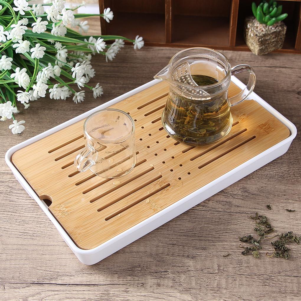 Milne Rectangular Tea Board (33x19cm) Recycled Bamboo Tea Board